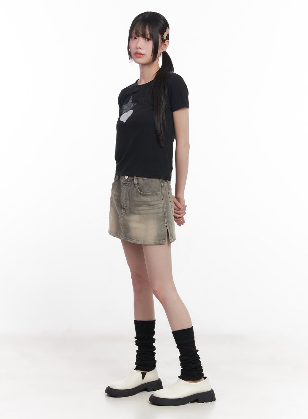 Star Graphic Baby Tee CU506