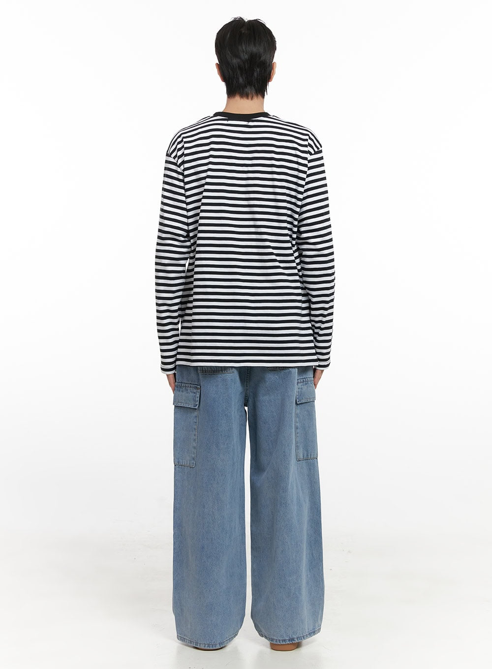 Men's Striped Long Sleeve Tee ID406