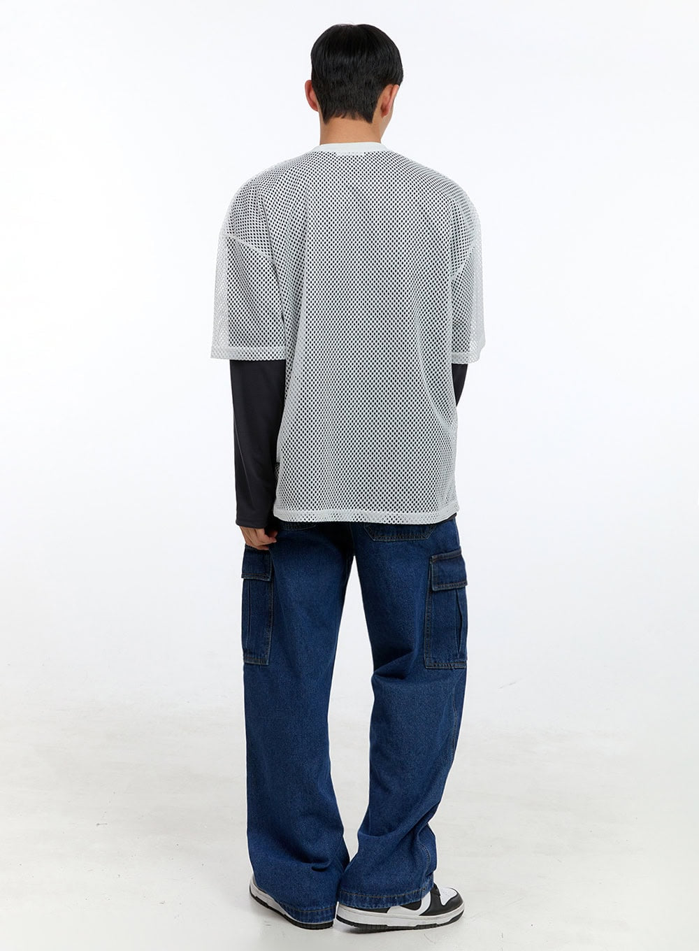 Men's Graphic Oversize Mesh T-shirt IG409