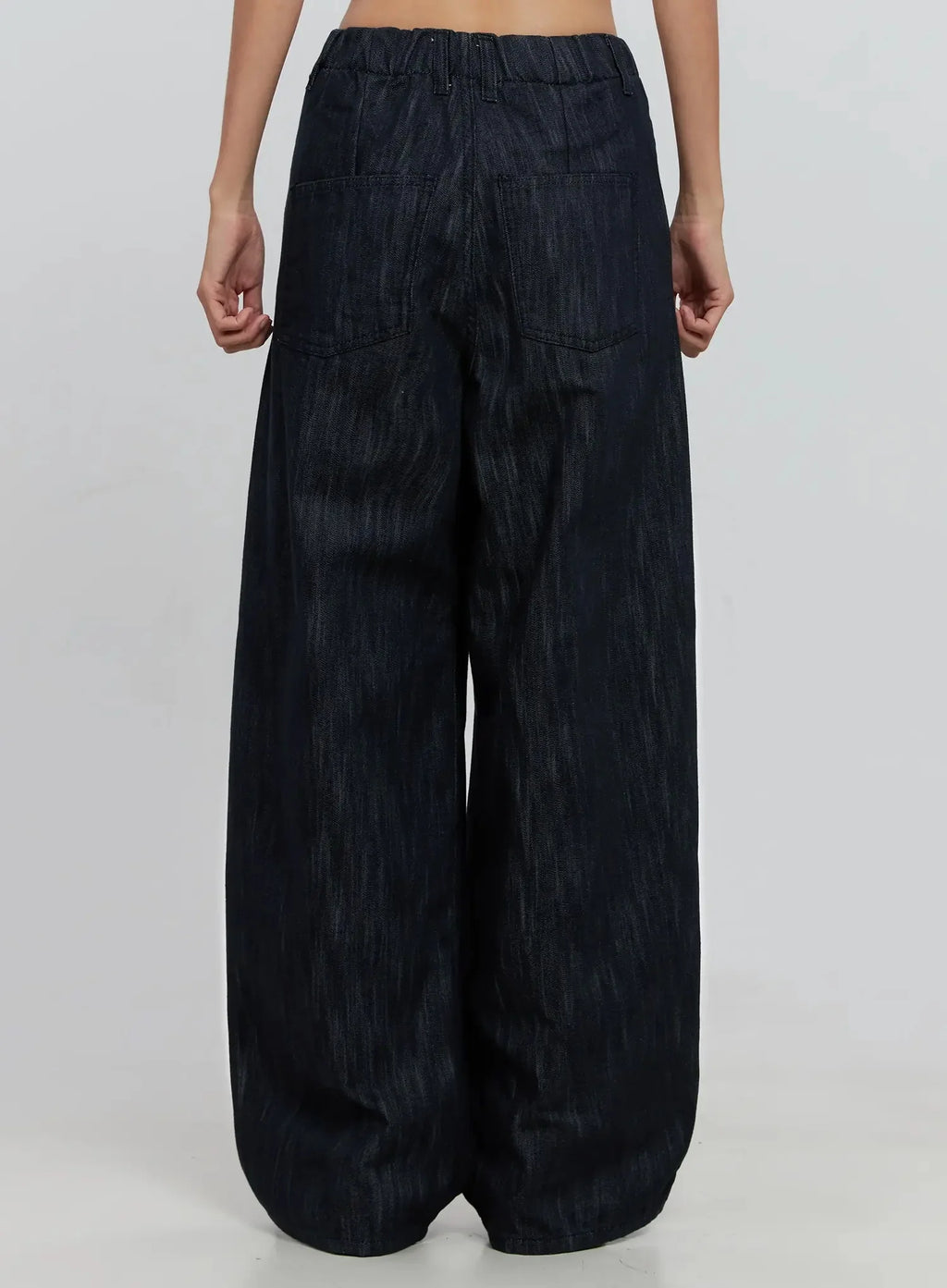 Uven Pintuck Wide-Leg Jeans IS516