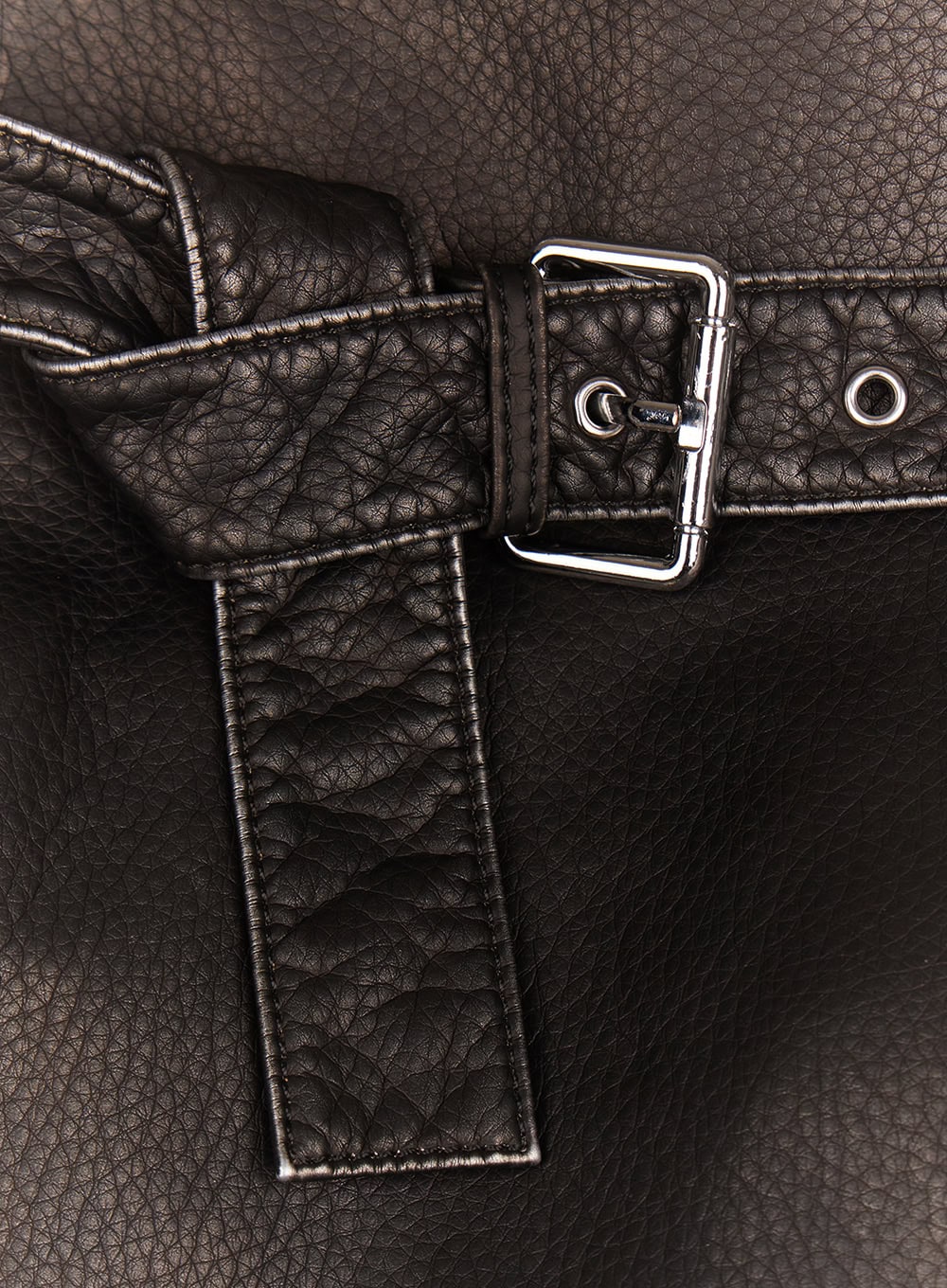 Buckle Faux-Leather Shoulder Bag CM503