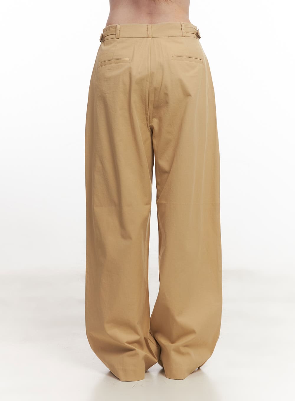Pintuck Cotton Tailored Trousers CA502