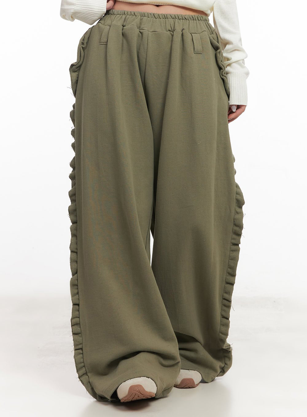 Frill Wide-Leg Sweatpants IM525
