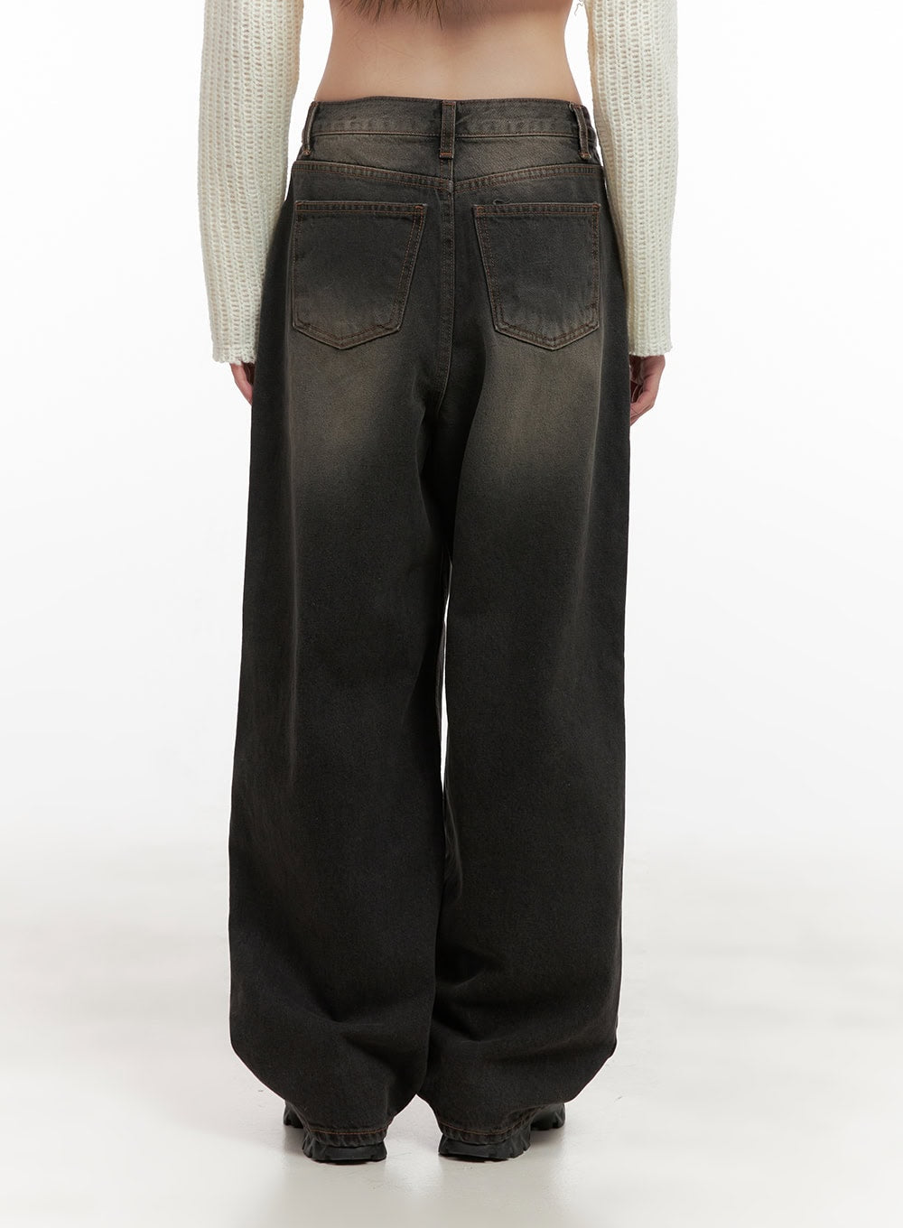 Celina Washed Baggy Wide-Leg Jeans CD426