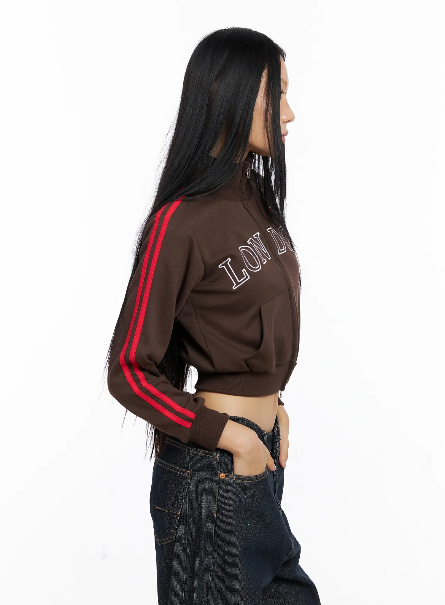 London Sporty Cropped Track Jacket CS511
