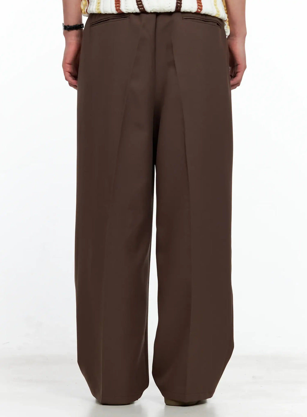 Men's Pleated Wide-Leg Pants IL511