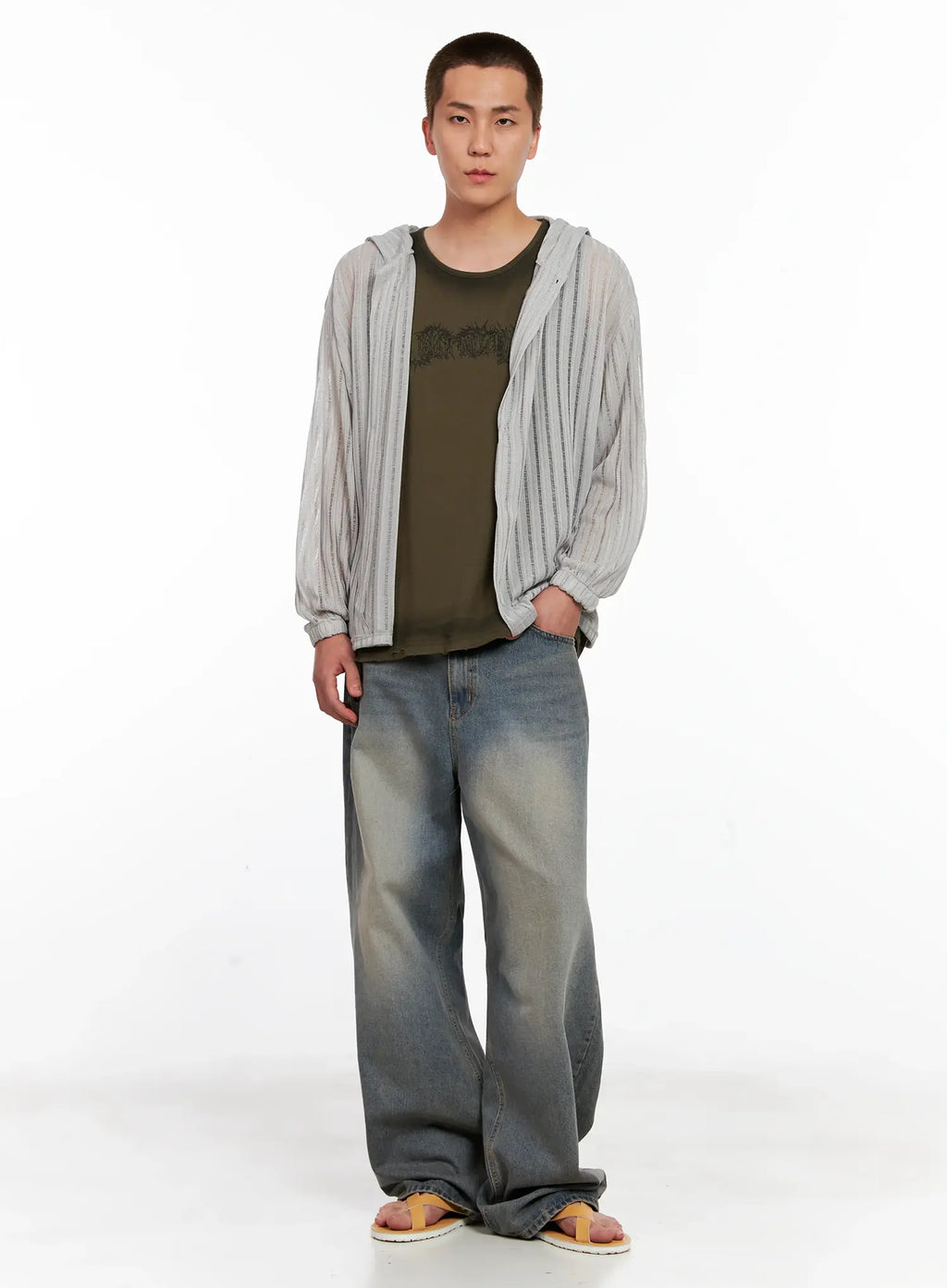 Men's Ribbed Knit Sweater IG511