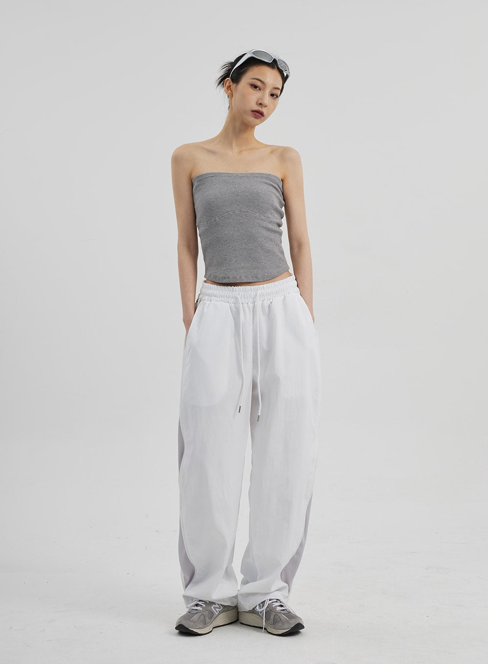 Drawstring Baggy Track Pants CF308