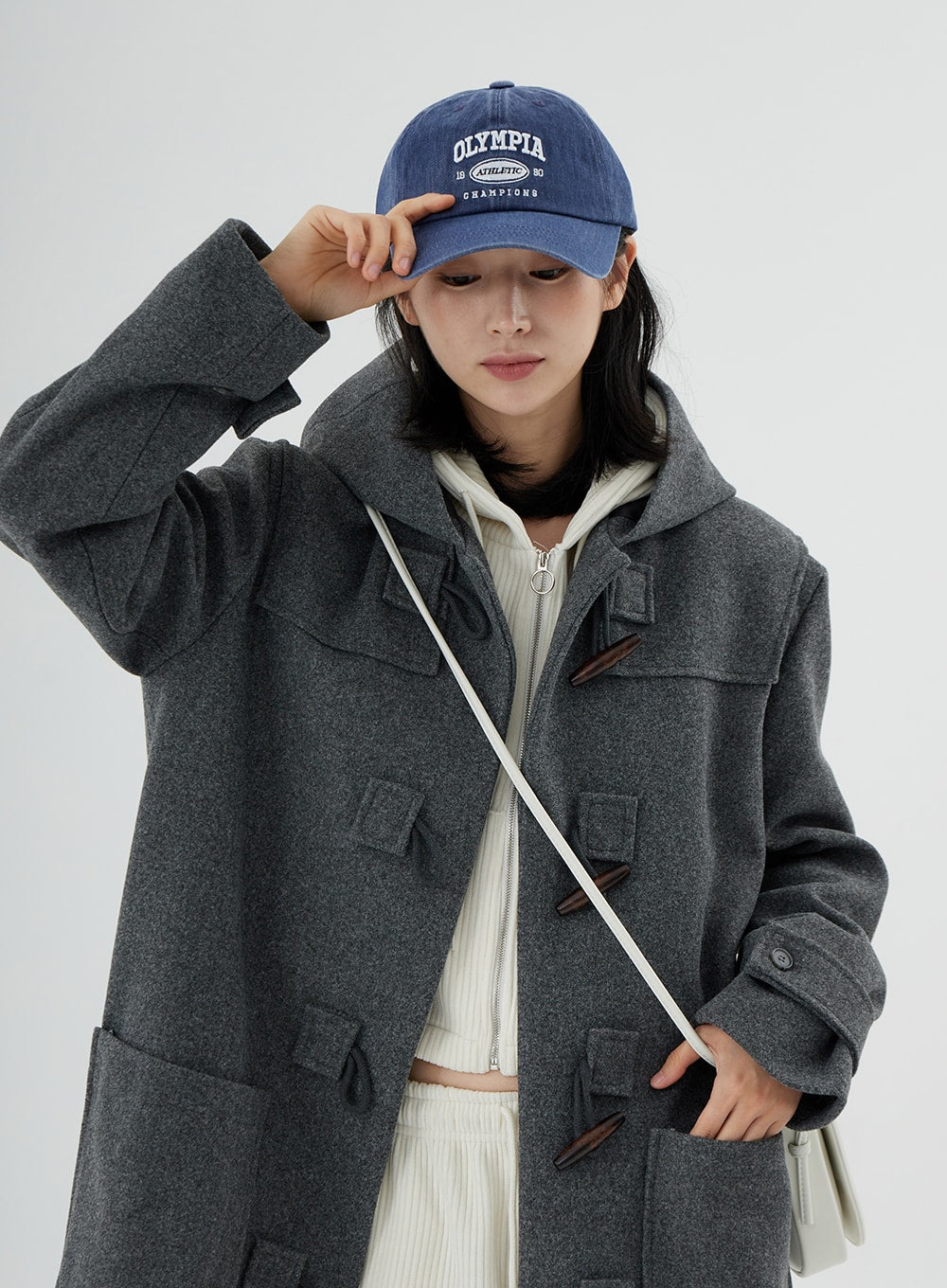 Olympia Lettering Print Baseball Cap ON09