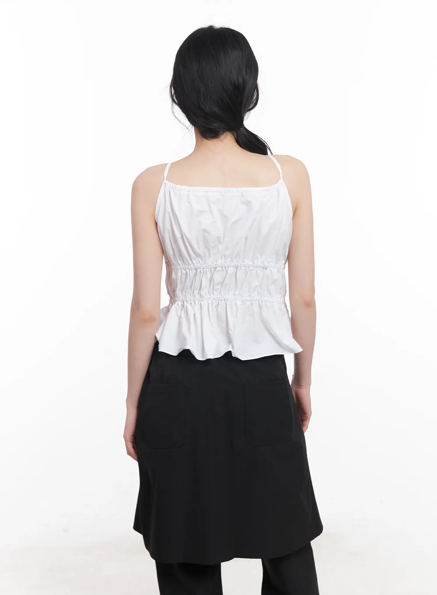 Shirred Halter-Neck Blouse CU510