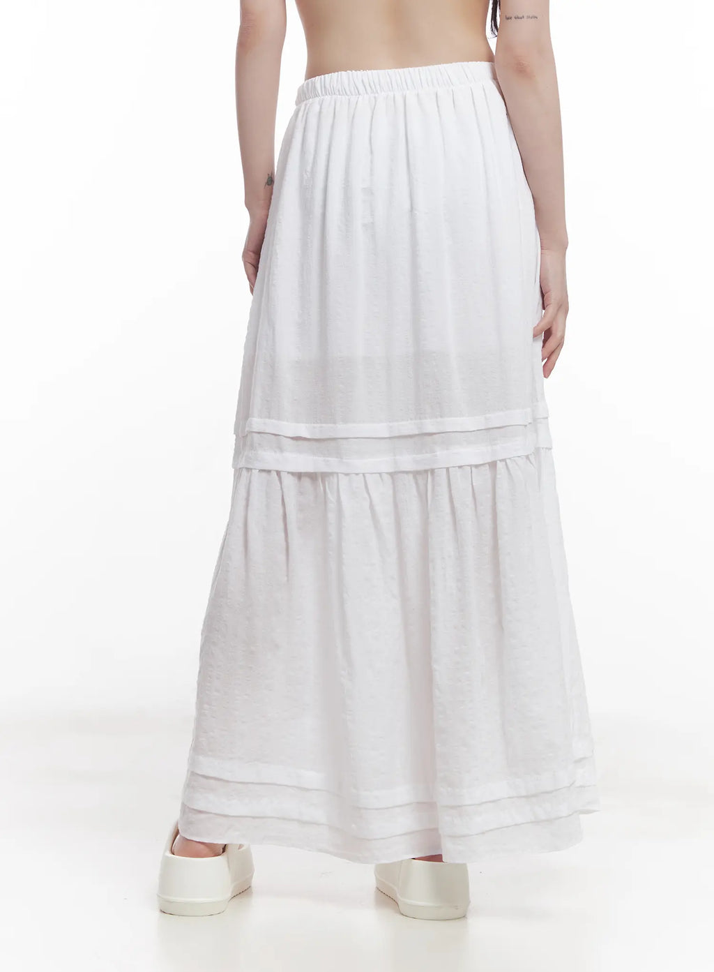 Tiered Flowy Maxi Skirt CU519