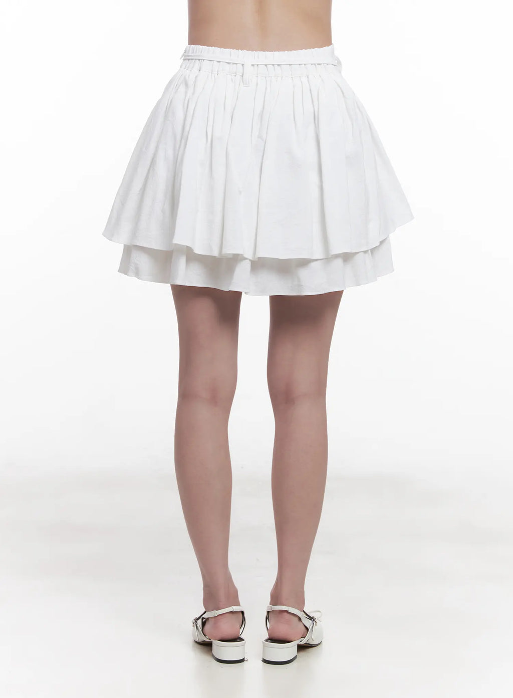 Flirty Ribbon Flared Mini Skirt CU523