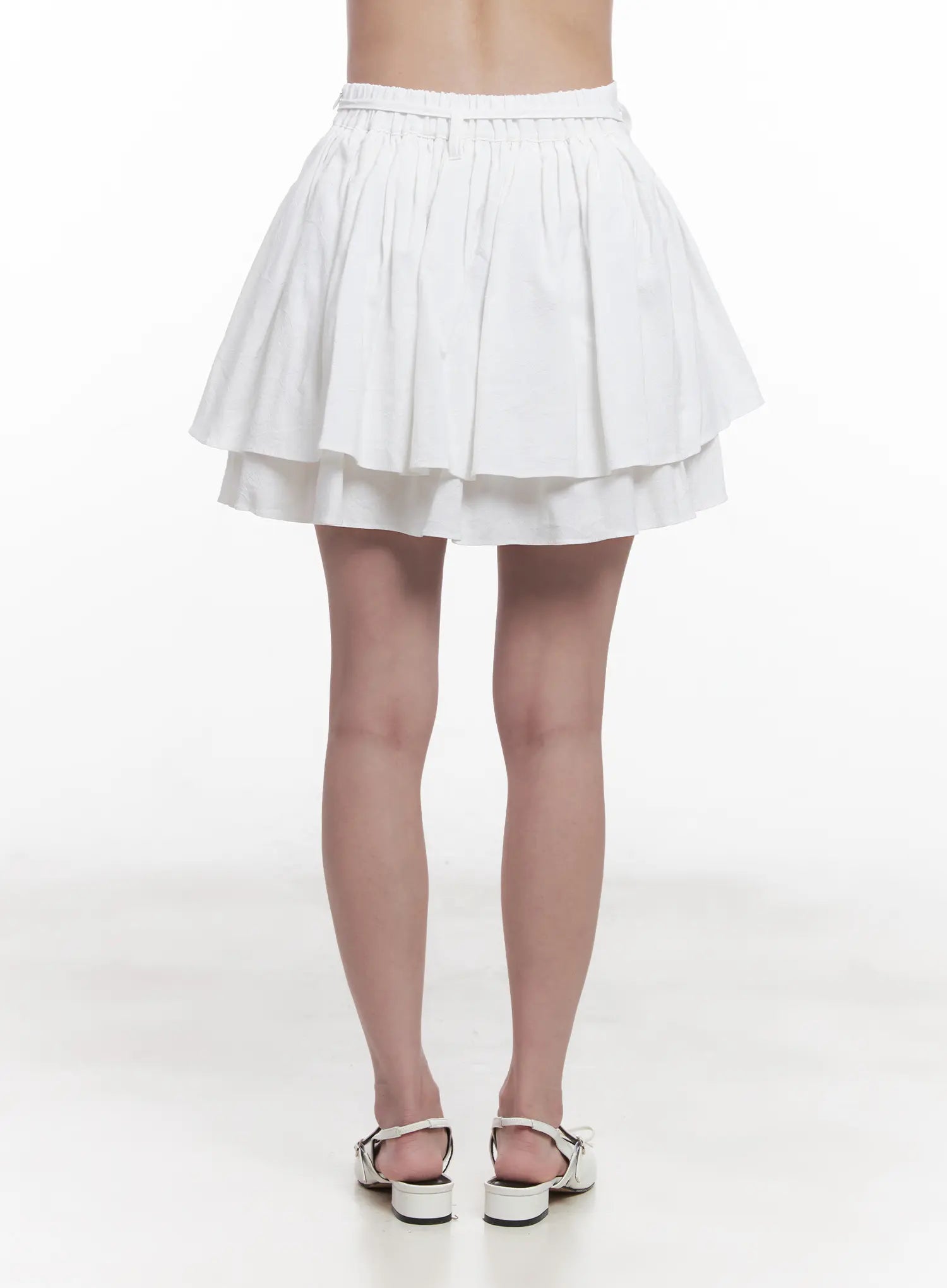 Flirty Ribbon Flared Mini Skirt CU523