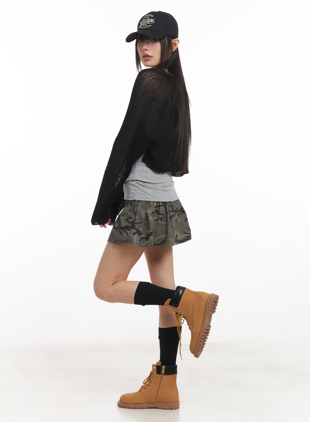 Camo Flare Tube Top CA522