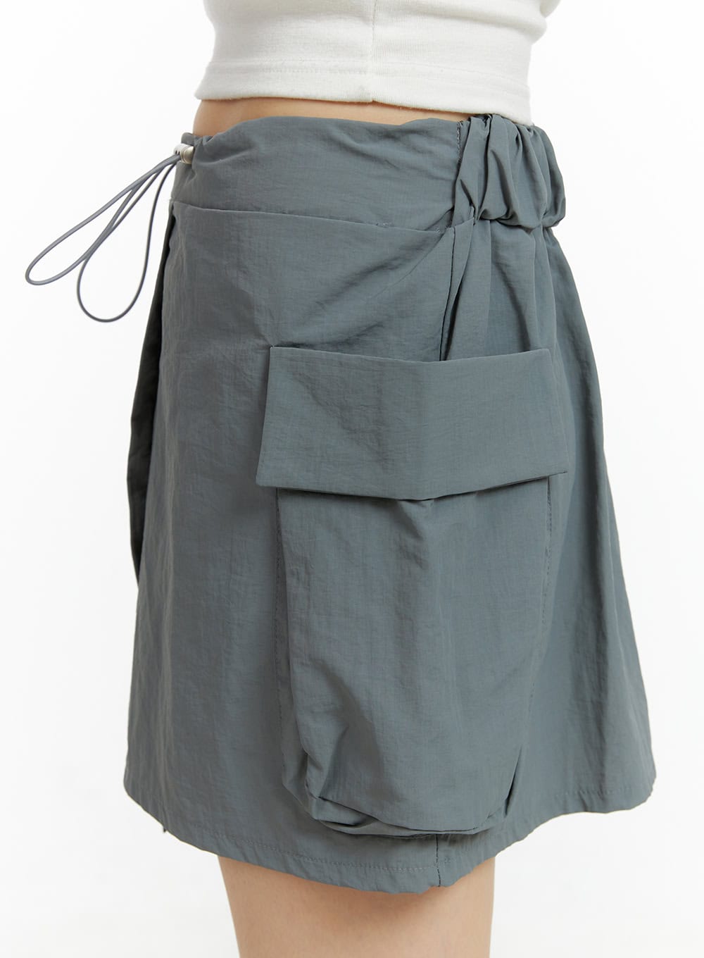 Unbalanced Cargo Mini Skirt CL403
