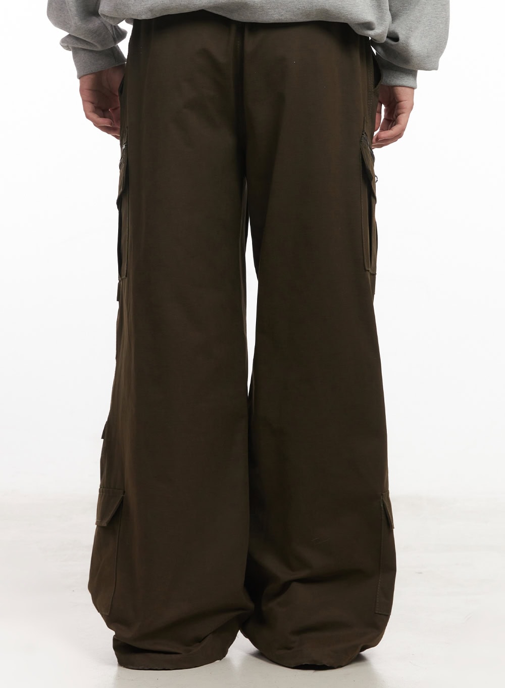Men's Cotton Pocket Wide-Leg Pants IM528