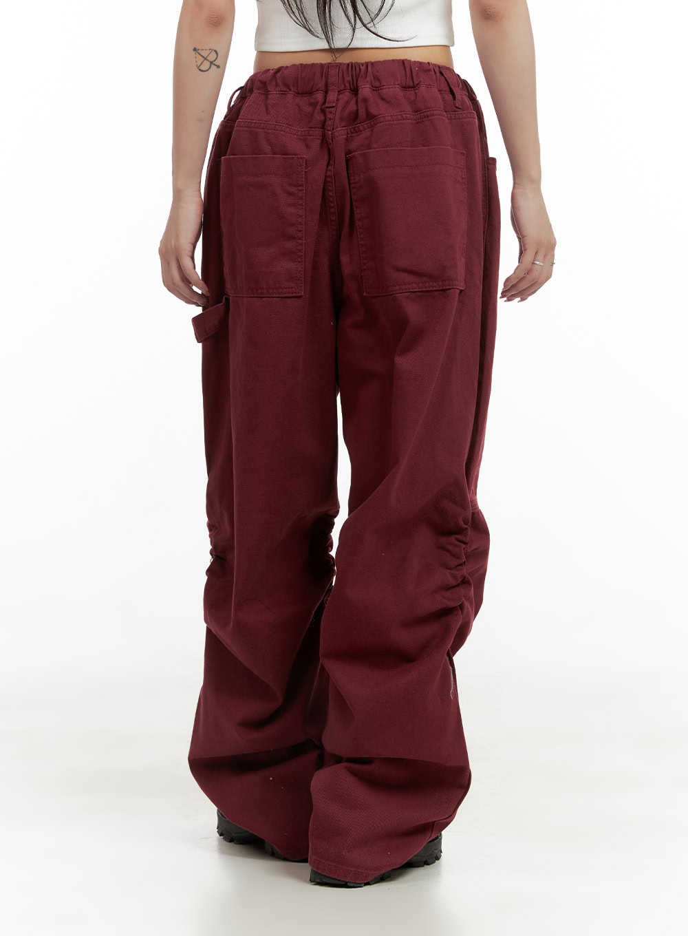 Shirred Cotton Banded Pants (UNISEX) CG420