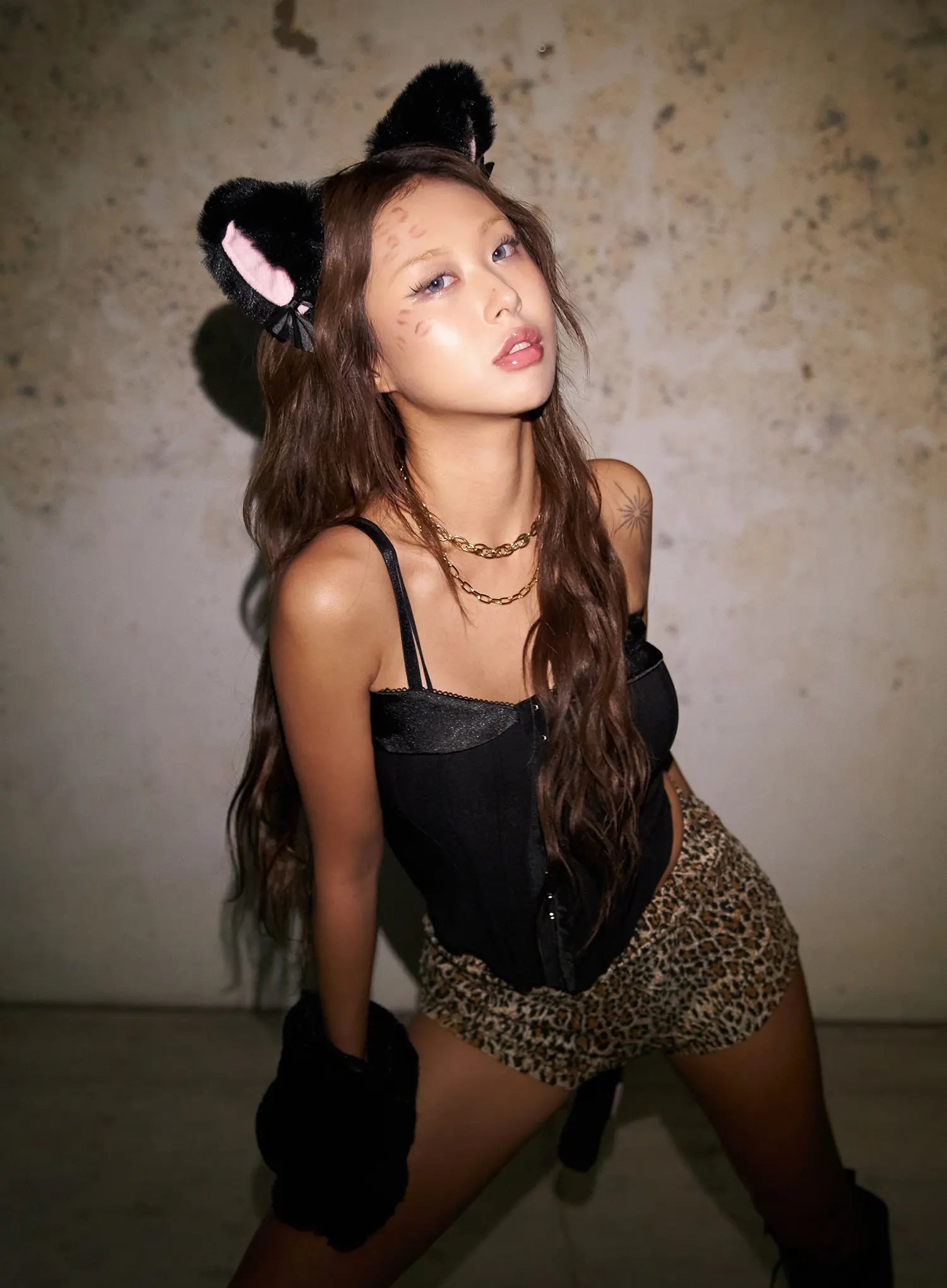 Leopard Print Mini Shorts CS522