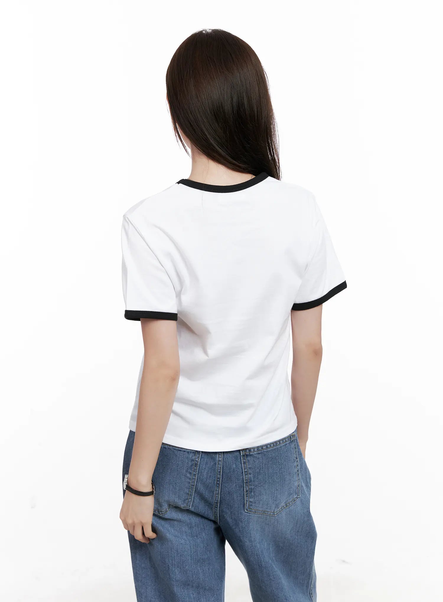 Casual Contrast Graphic Tee CL524