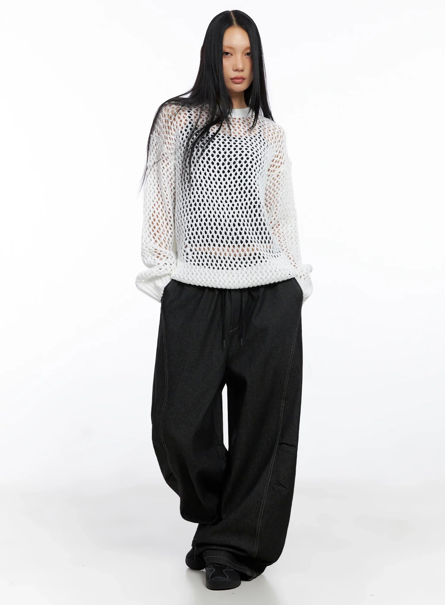 Ayra Graphic Baggy Jeans CO516