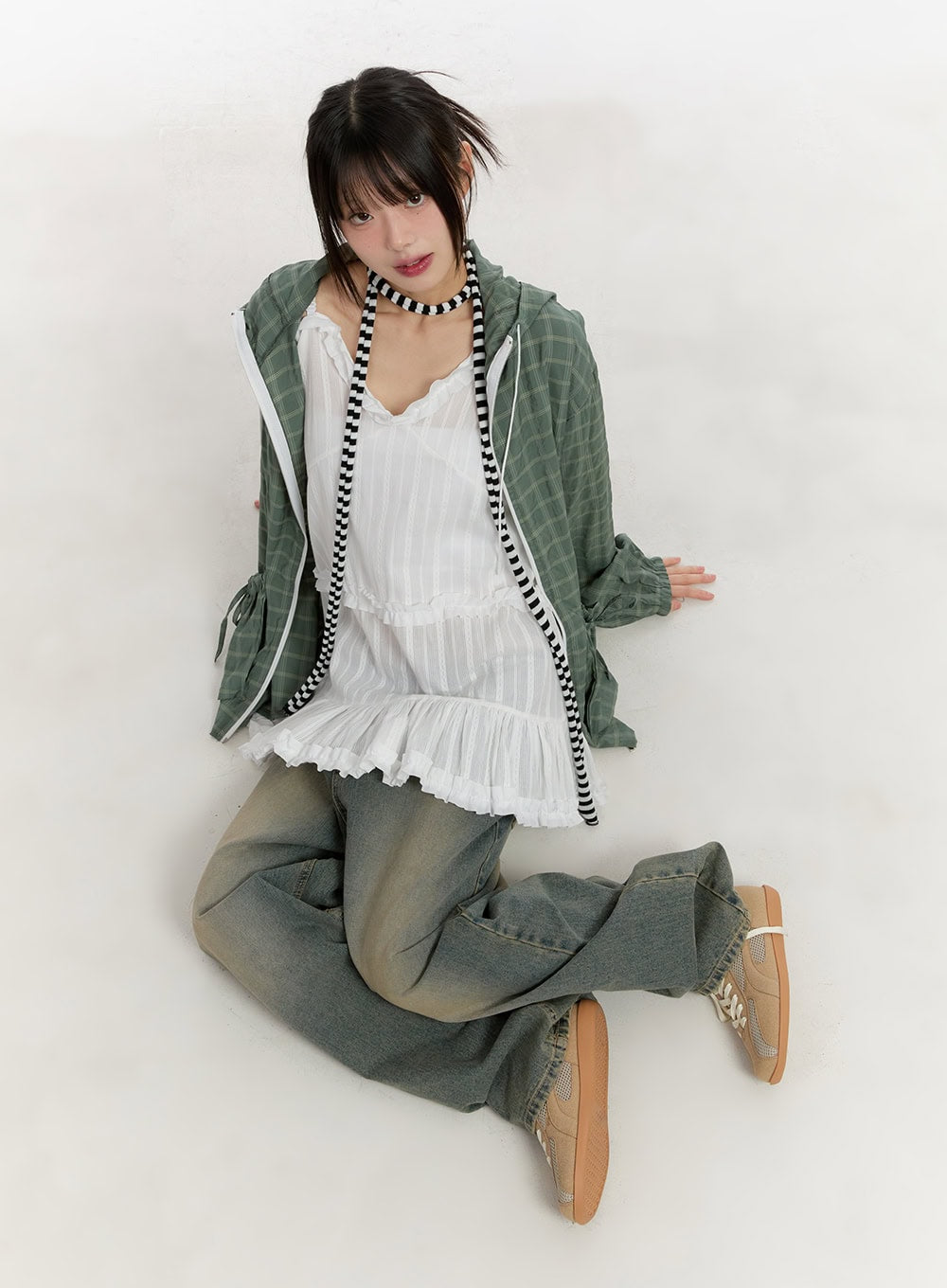 Angel Frill Lace Cami Mini Dress CA508