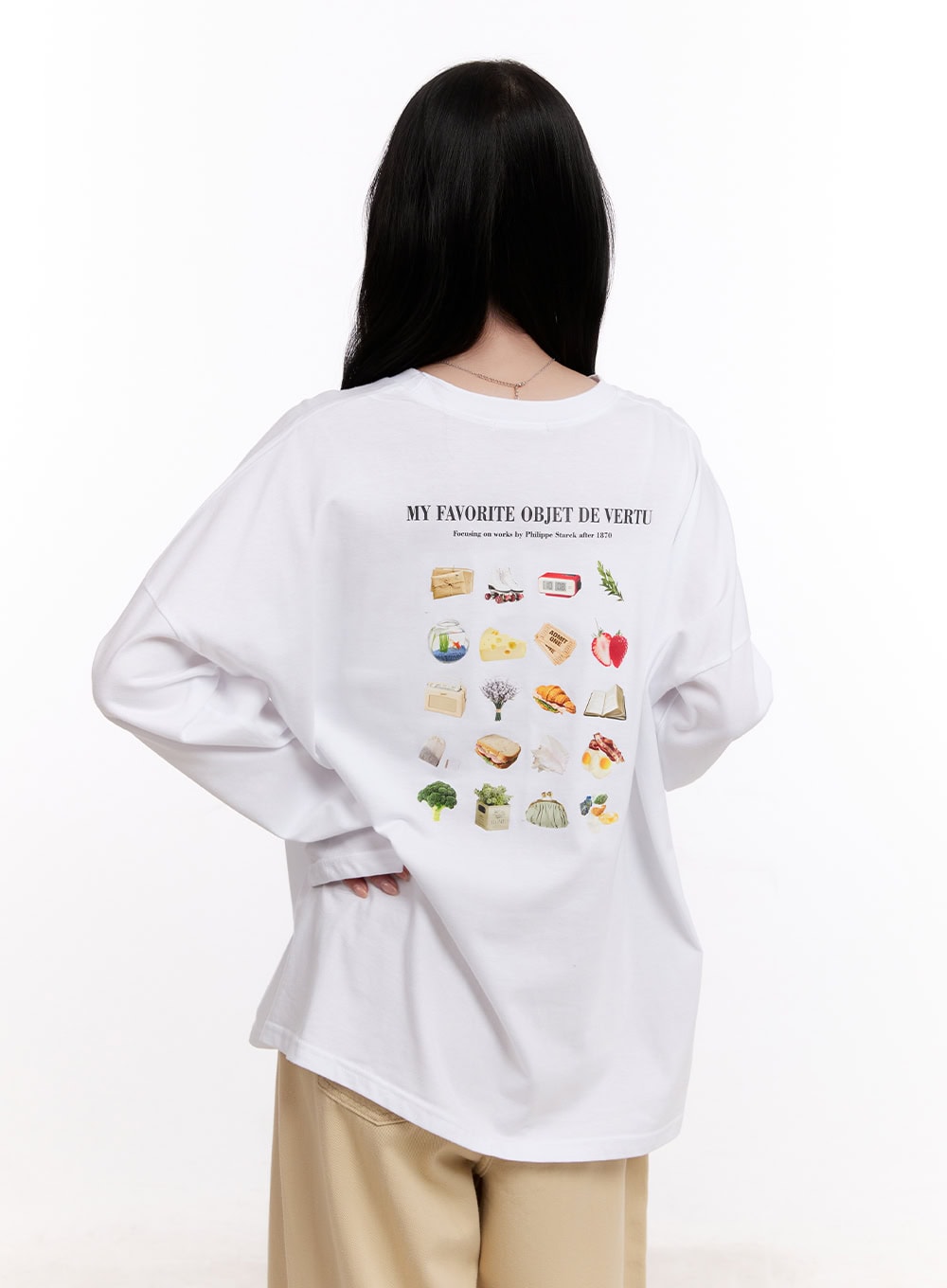 Graphic Oversize Long-Sleeve T-Shirt CM527