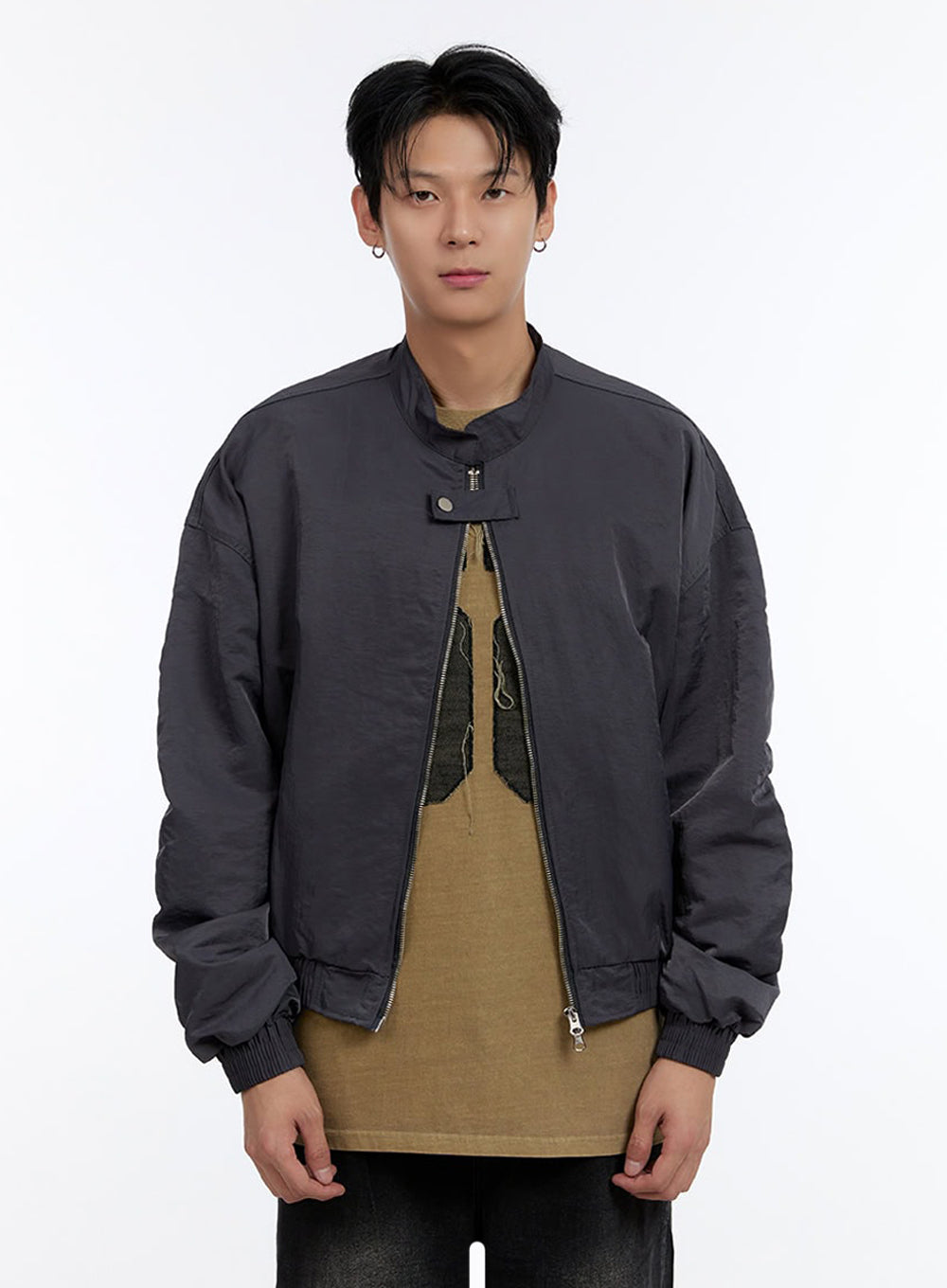 Men's Button Zip Up Jacket IO428