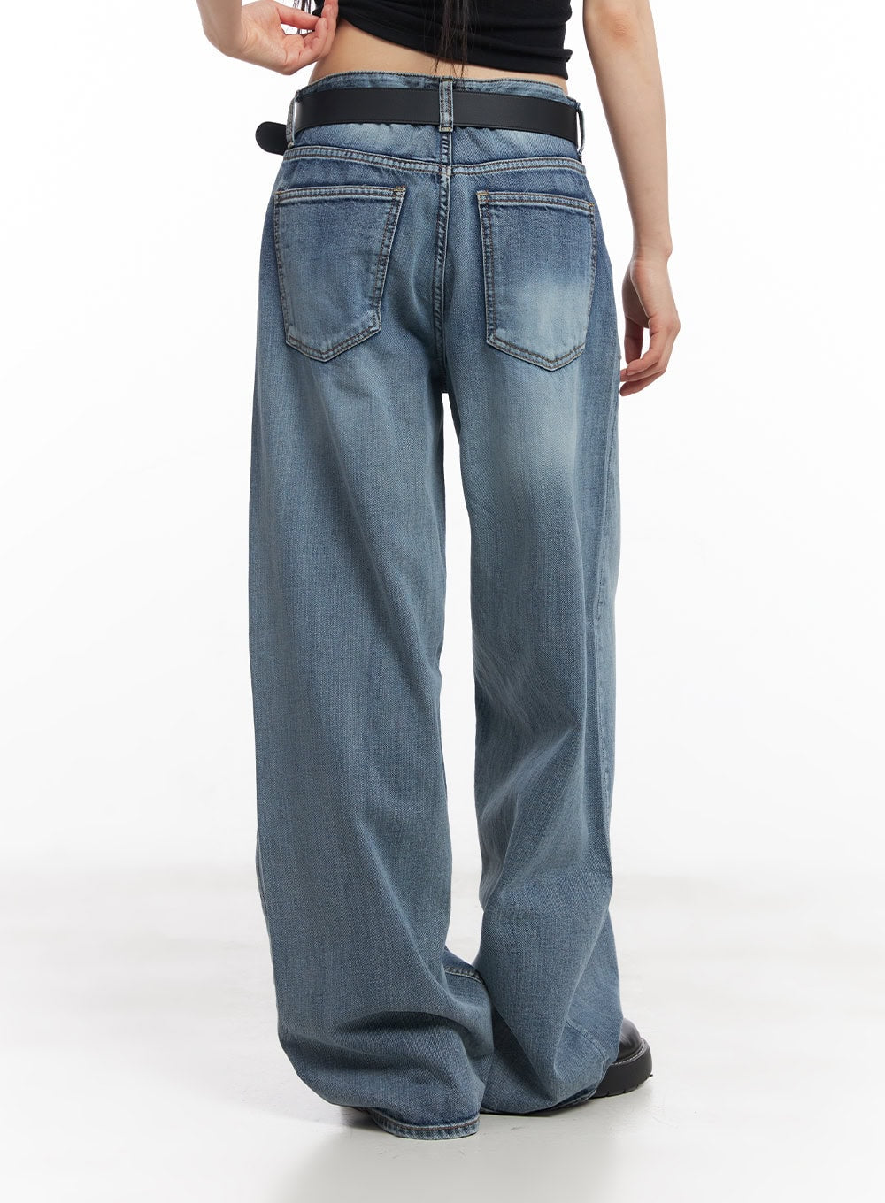 Pauline Wide-Leg Baggy Jeans CY512