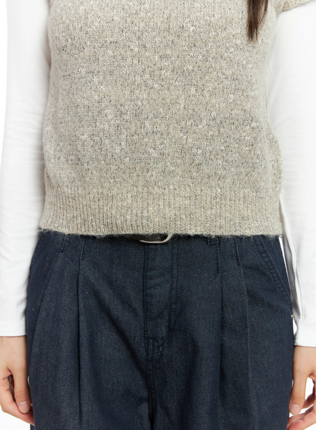 Textured Knit Short Sleeve Top CO503