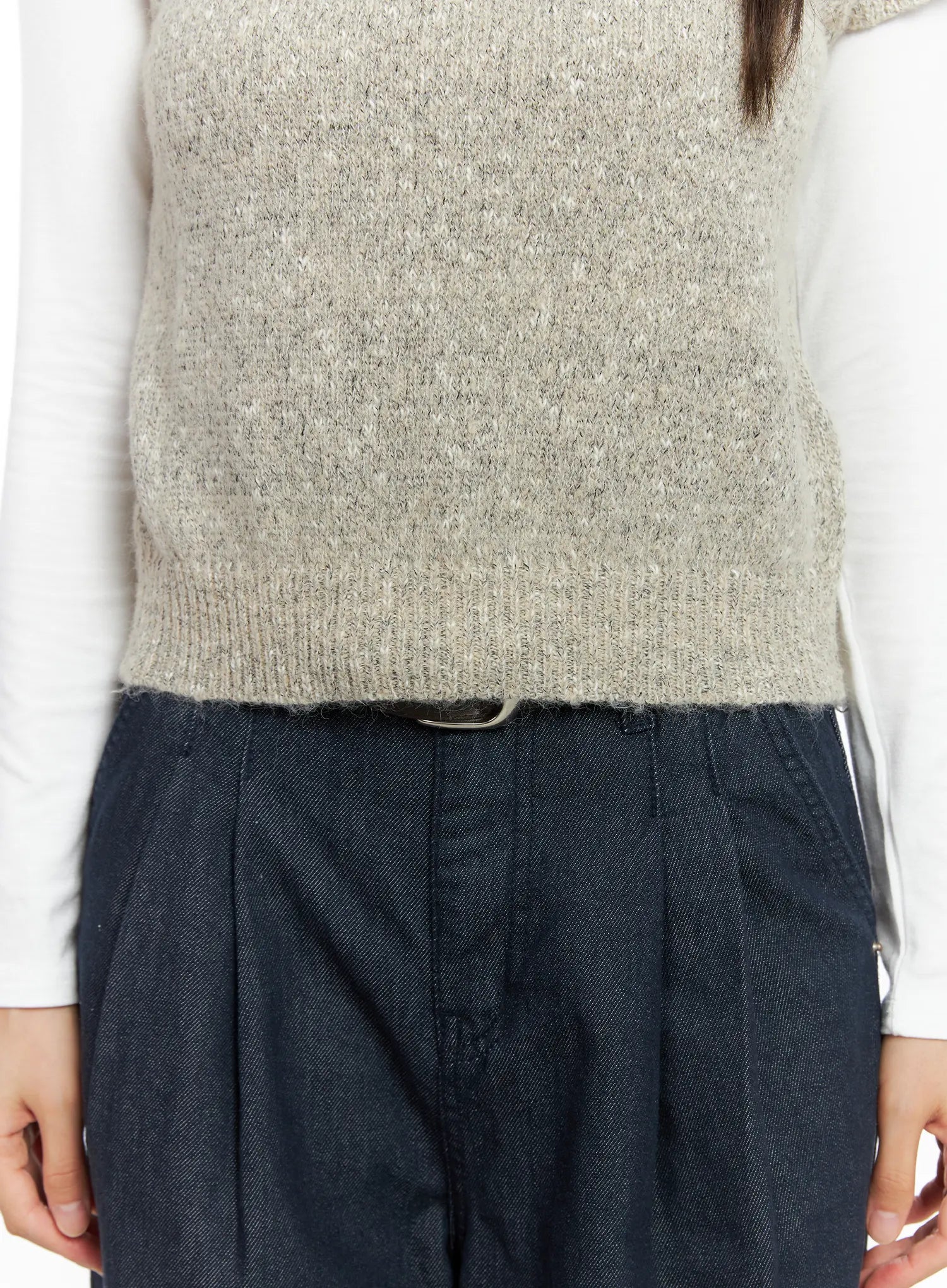 Textured Knit Short Sleeve Top CO503