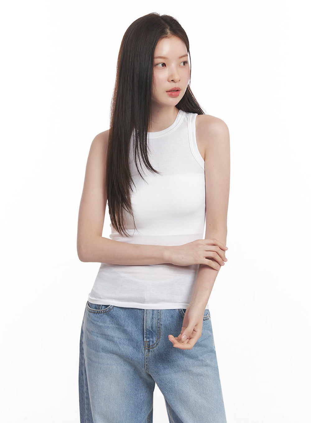 Essential Mock-Neck Tank Top IY509