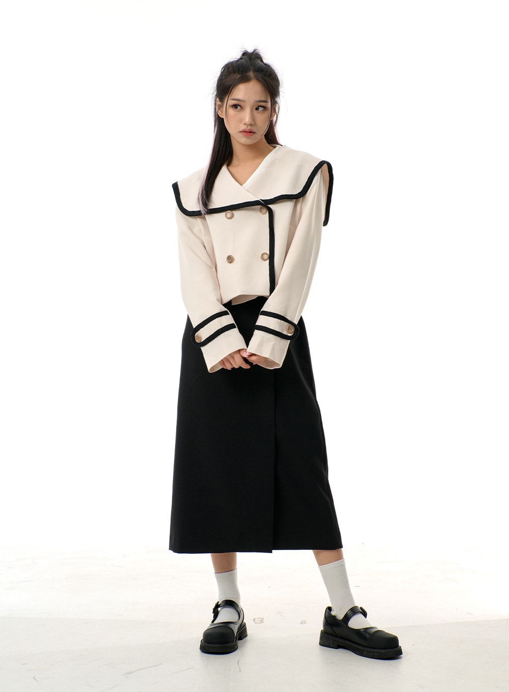 Side Button Detail Sleeveless Maxi Dress BJ312