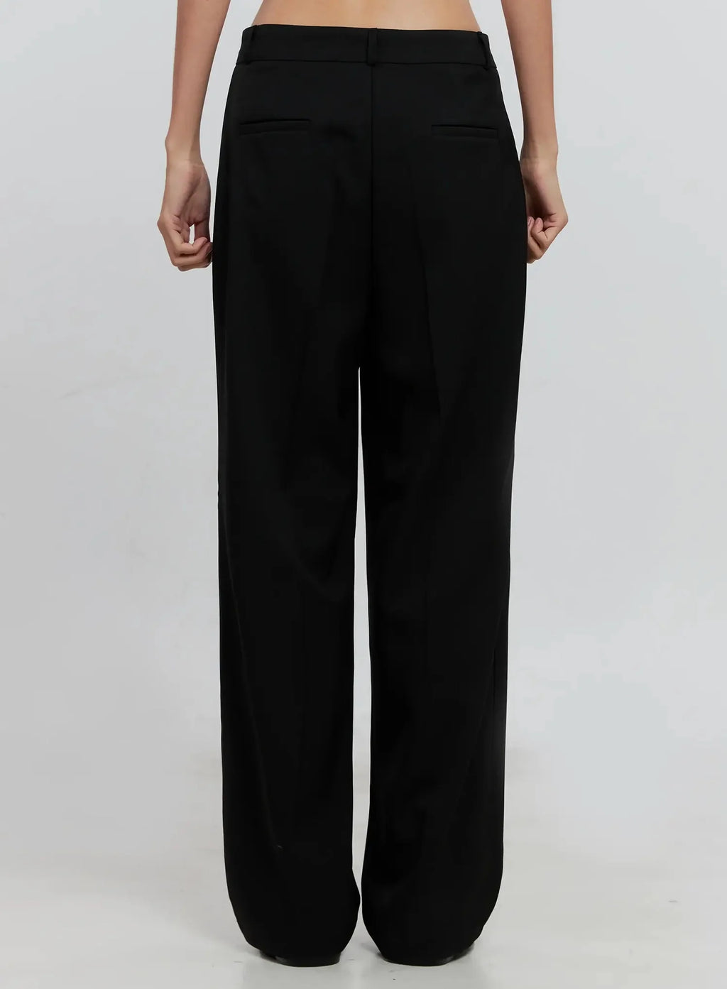 Pintuck Wide-Leg Slacks IS516