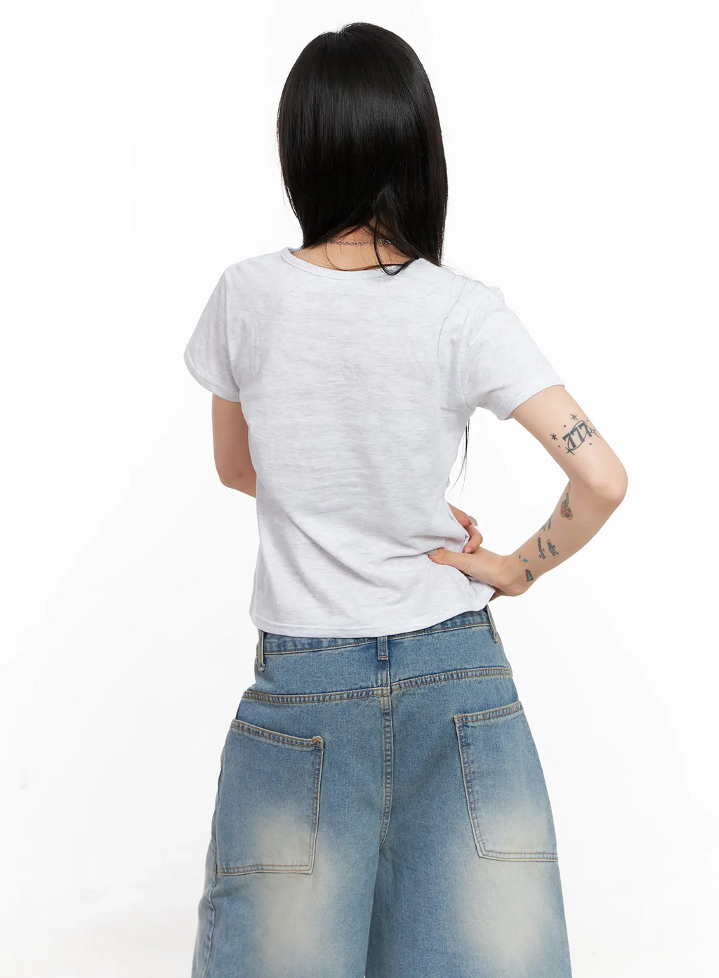 Kitty Graphic Cropped Tee CL525