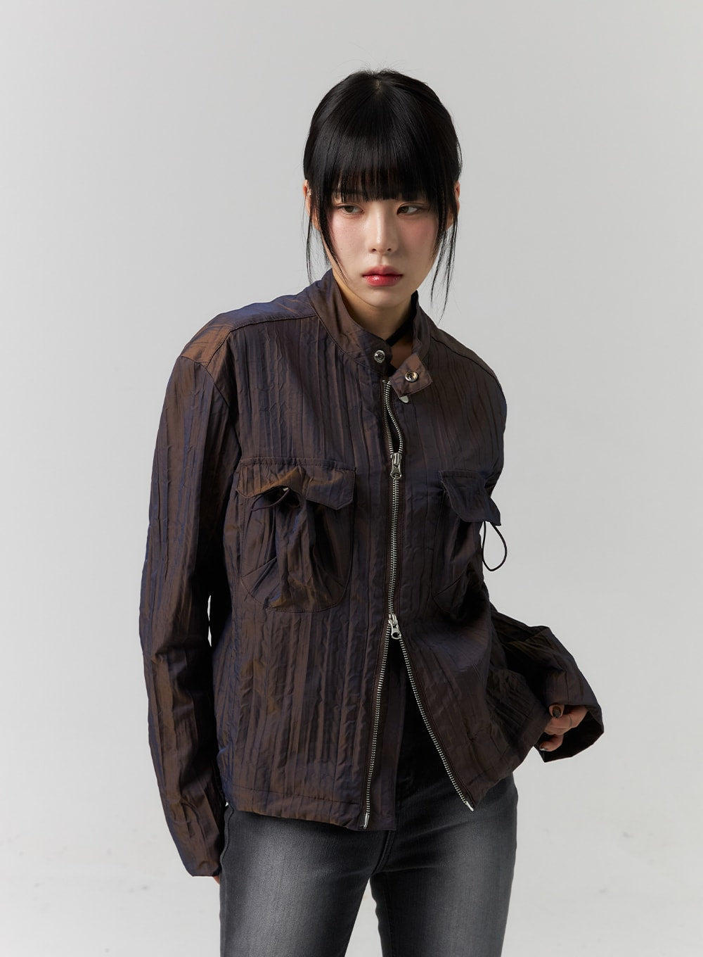 Zip-Up Long Sleeve Jacket CS318