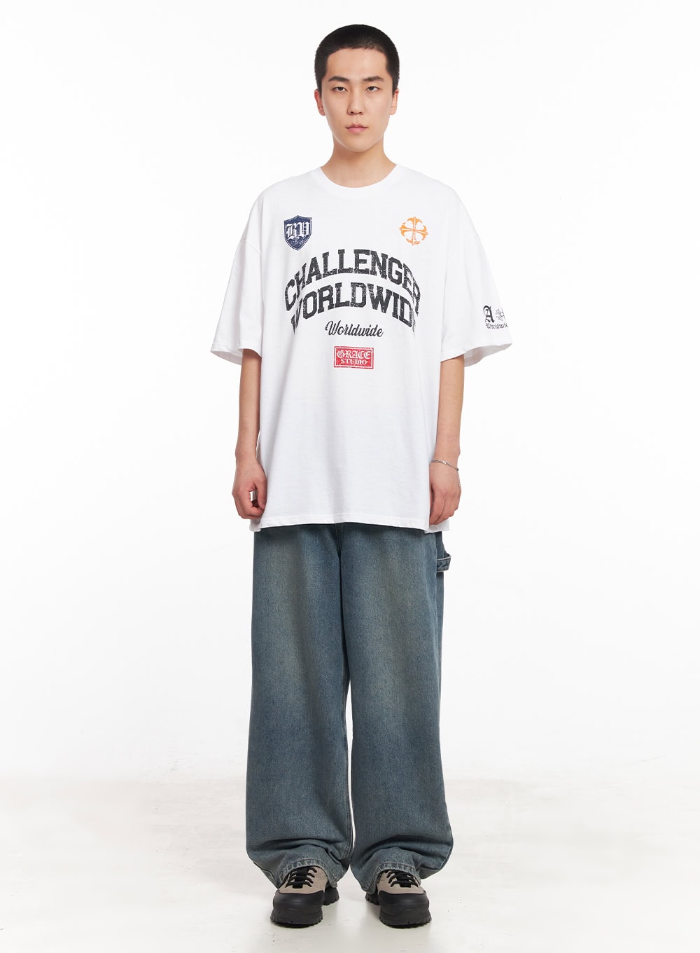 Men's Oversized Graphic T-Shirt IY505