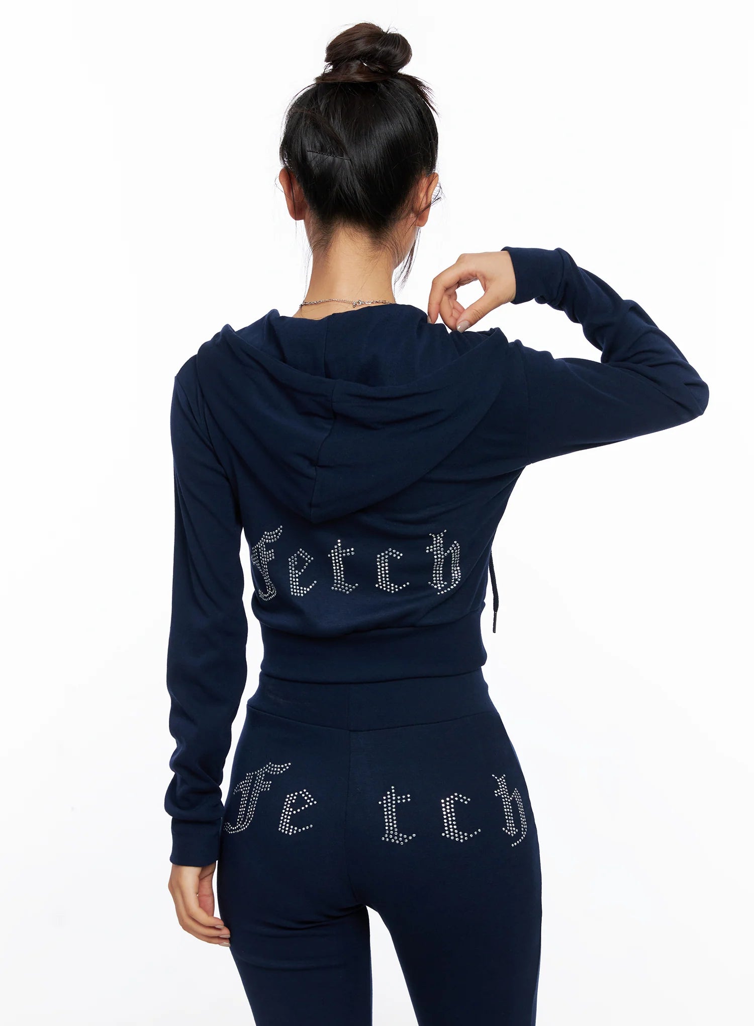 Slim Fit Cropped Zip-Up Hoodie CO515