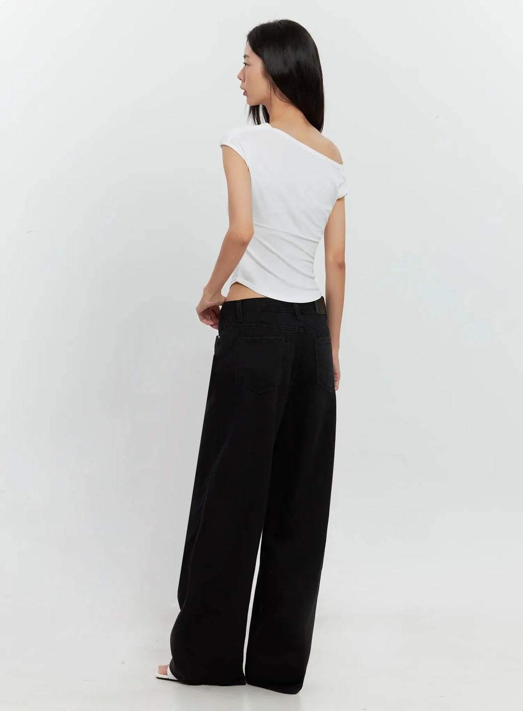 Off-Shoulder Draped Top IL528