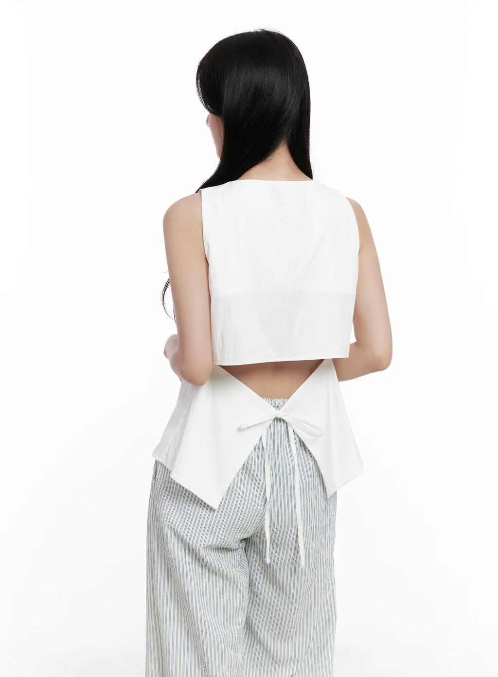 Back-Tie Square-Neck Tank CL516