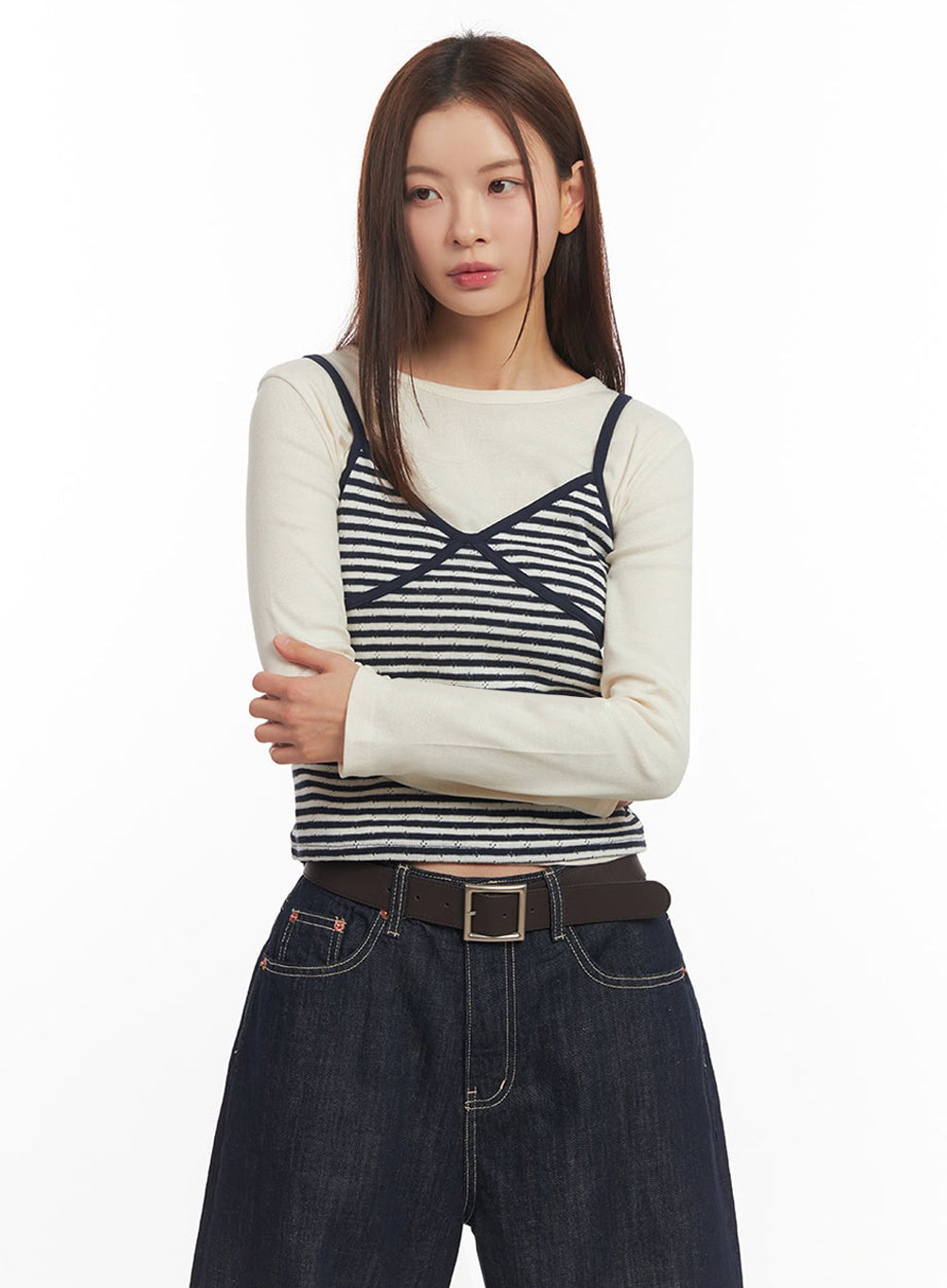 Sweetheart Striped Cami IM514