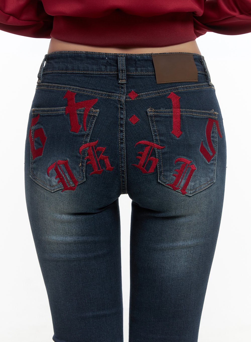 Lexie Back-Logo Bootcut Jeans CO402