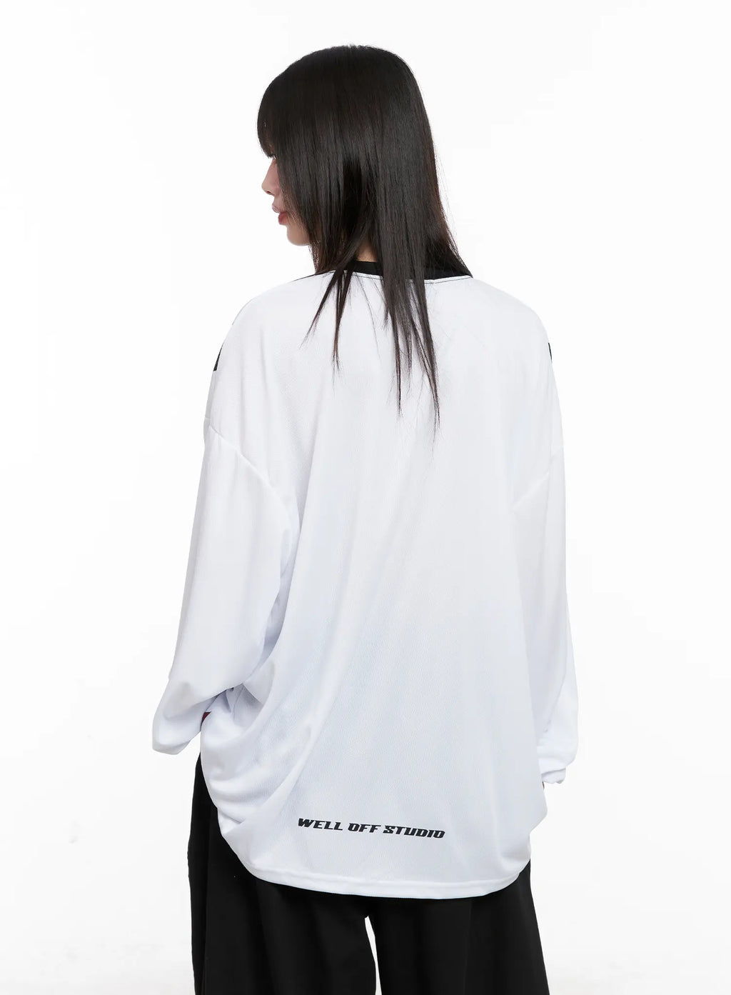 Oversized Graphic Long Sleeve Jersey CG518