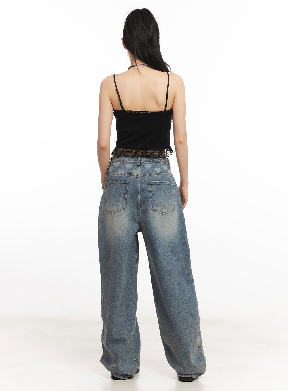 Sweetheart Lace Ribbon Cami Top CA514