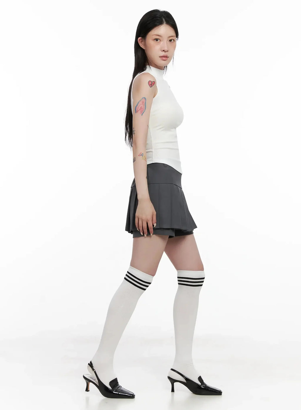 Pleated Mini Skort IS508