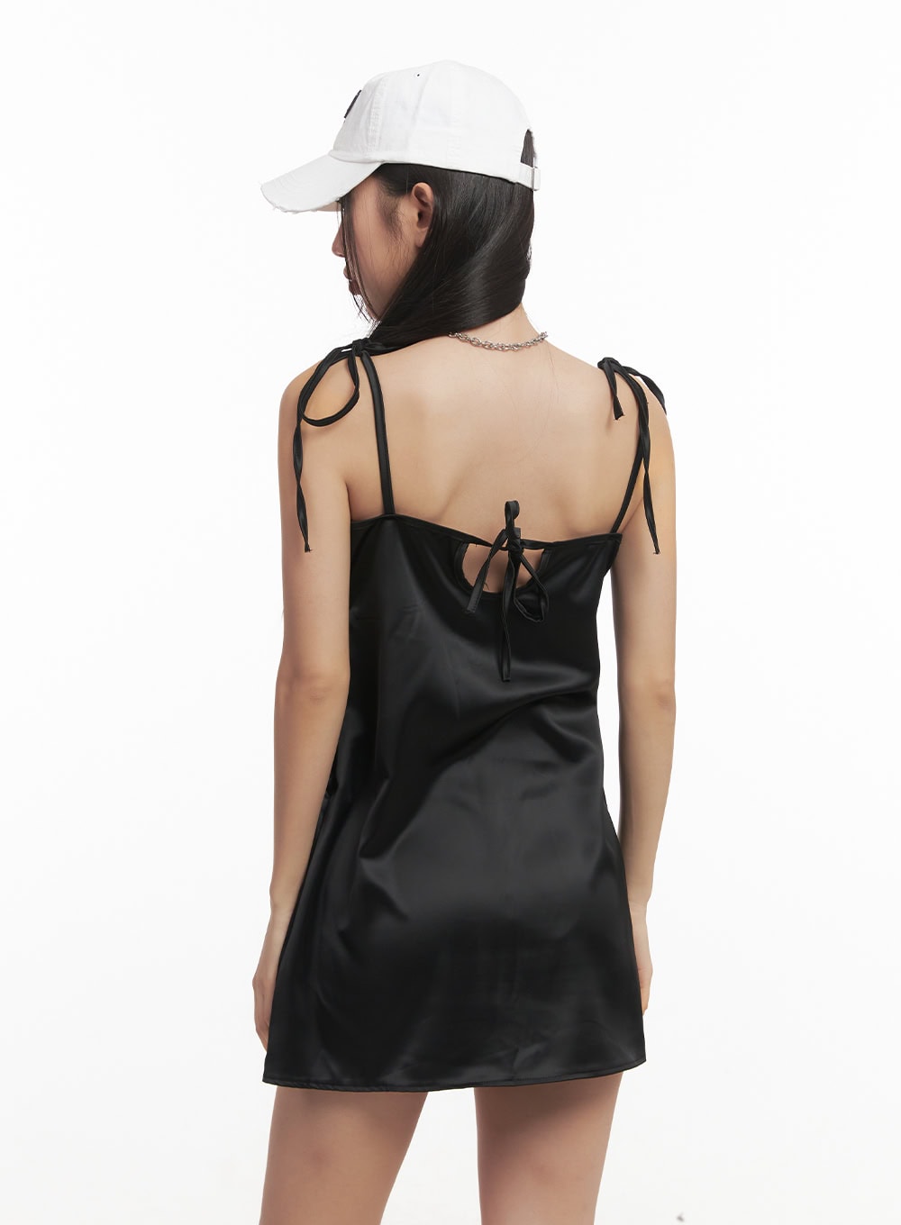 Lace-Trim Graphic Cami Dress CF520