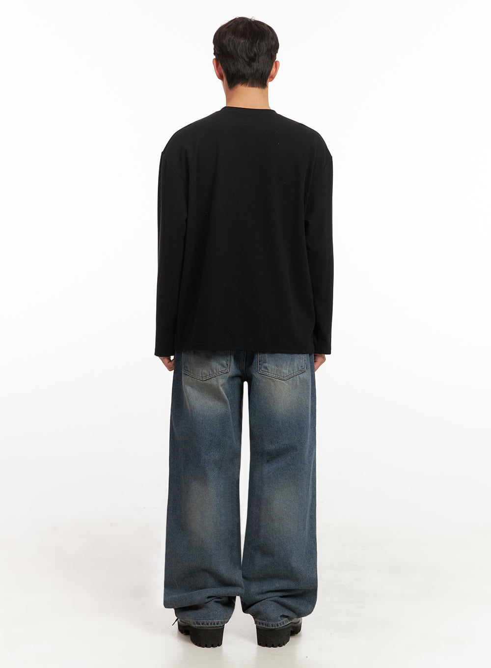 Men's Basic Wide-Leg Denim Jeans ID427