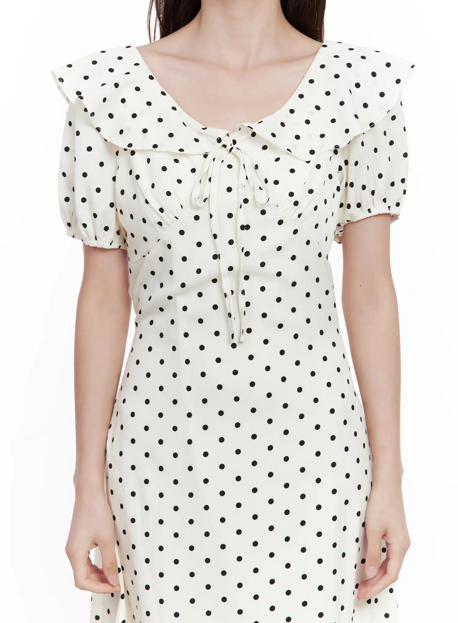 Vintage-Inspired Polka-Dot Dress CL502