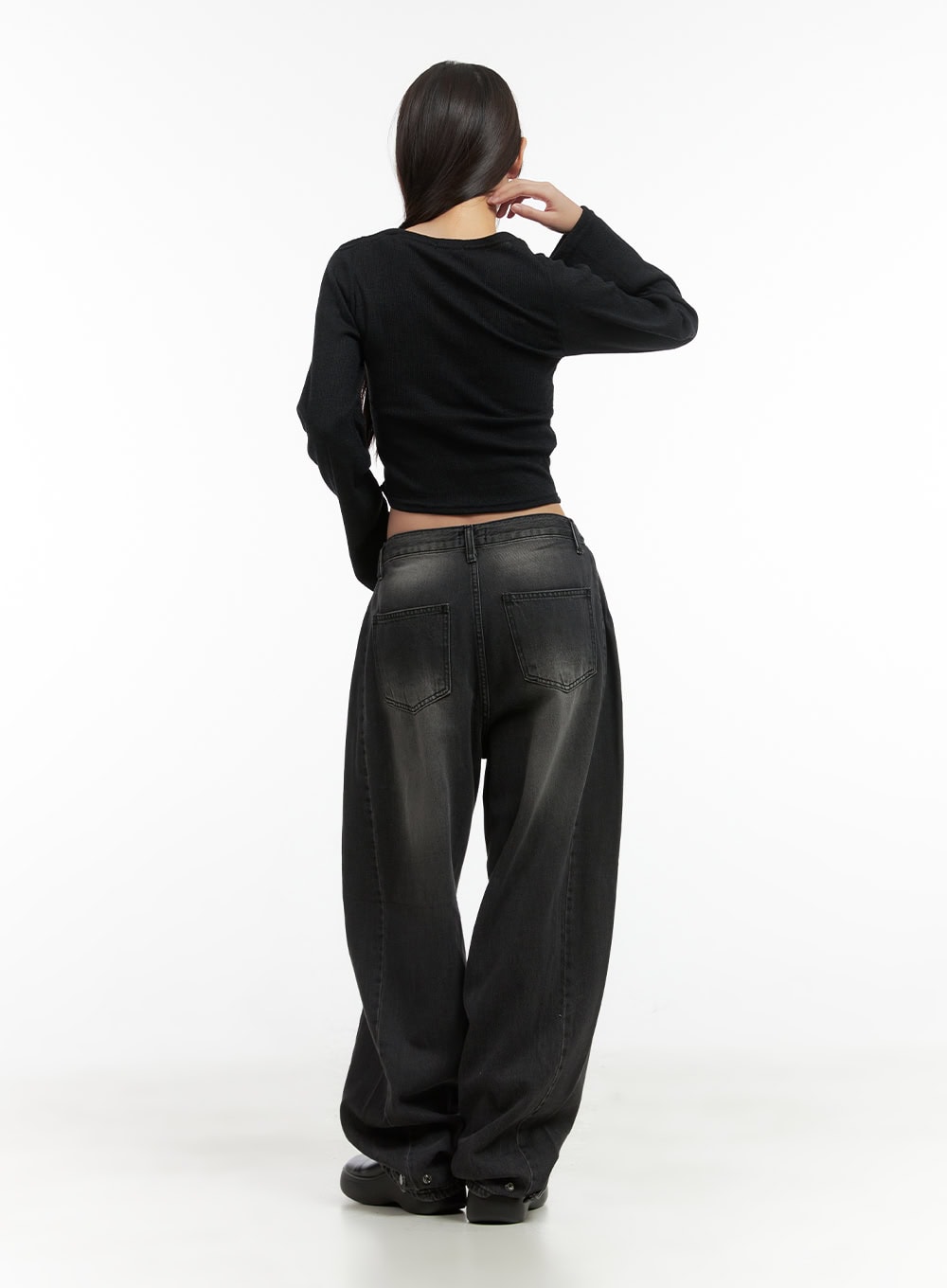 Margo Wide Fit Washed Denim Jeans CO417