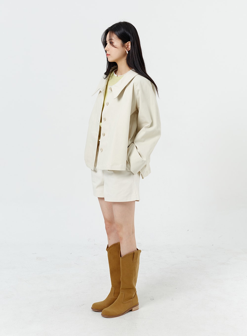 Wide Leg Cotton Shorts OM316