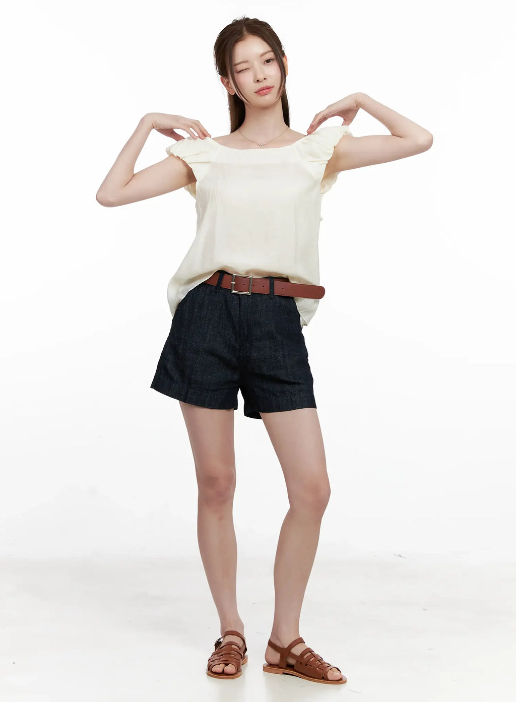 Casual Cotton Denim Shorts CL523